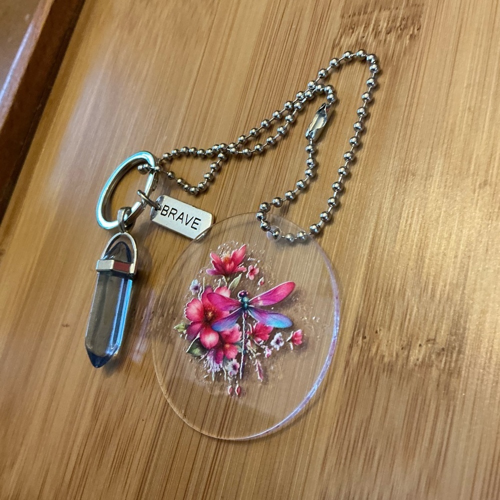 Rearview mirror chain, handmade!  Great car decor!